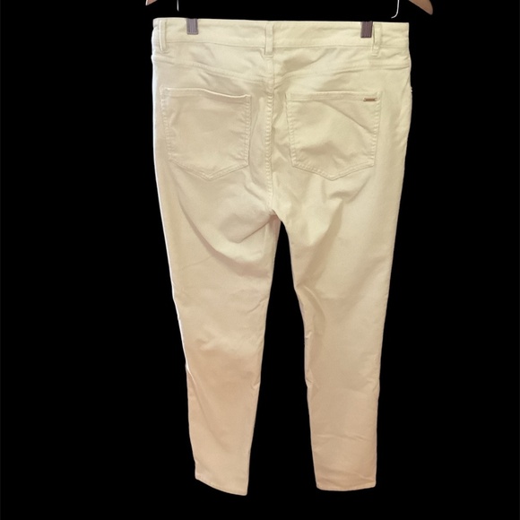 NWOT Massimo Dutti Cotton Blend Corduroy Pants Cream, fit like 8-10 - Picture 4 of 12